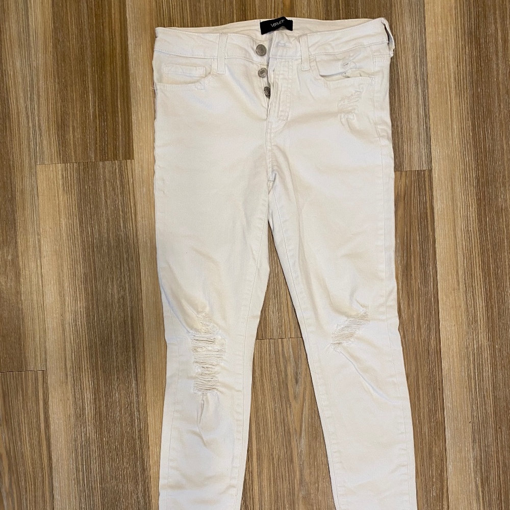 Vervet Annie Skinny Distressed Jeans